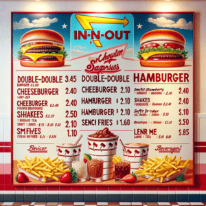 In-N-Out Burger Menu