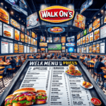 Walk On’s Menu With Prices